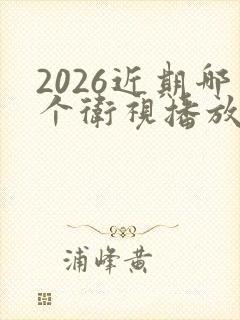 2026近期哪个卫视播放小巷人家封面