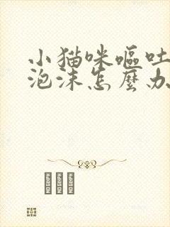 小猫咪呕吐白色泡沫怎么办