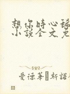 想你时心稀巴烂小说全文免费阅读封面