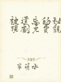 被遗忘的秘密电视剧免费观看