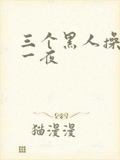 三个黑人操了我一夜