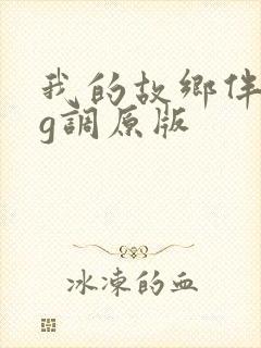 我的故乡伴奏曲g调原版封面