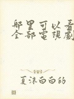 哪里可以看日本全部电视剧