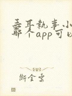 垂耳执事小说在哪个app可以看