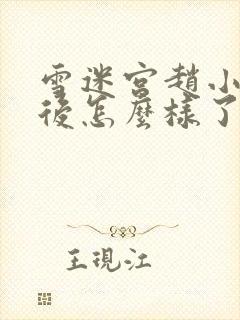 雪迷宫赵小光最后怎么样了