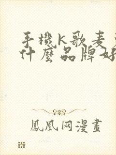 手机k歌麦克风什么品牌好用封面