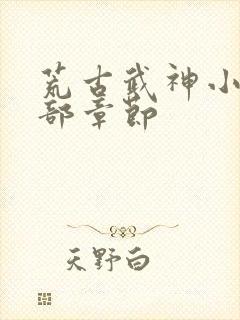 荒古武神小说全部章节