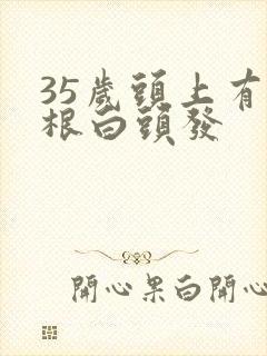 35岁头上有一根白头发封面