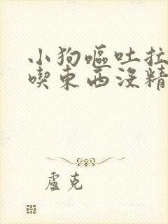 小狗呕吐拉稀不吃东西没精神怎么办