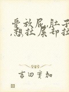 爱放屁,肚子胀,想拉屎却拉一点