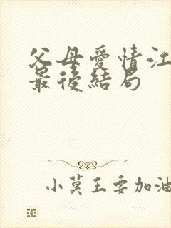 父母爱情江昌义最后结局封面