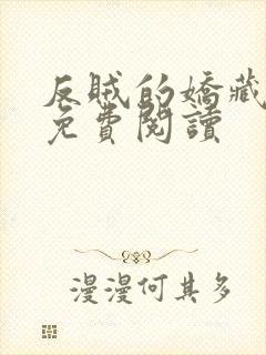 反贼的娇藏美人免费阅读封面