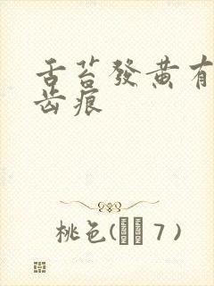 舌苔发黄有裂纹齿痕封面