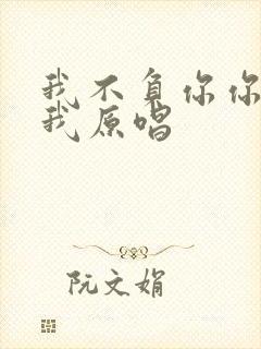 我不负你你负了我原唱