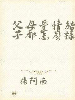 父母爱情结局孩子都怎么样