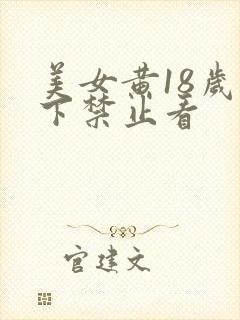 美女黄18岁以下禁止看封面