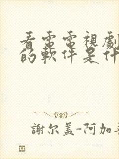 看电电视剧免费的软件是什么