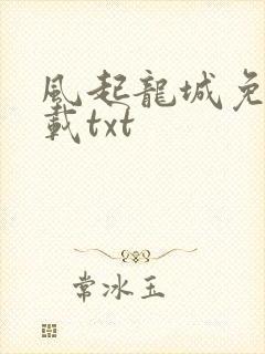 风起龙城免费下载txt封面