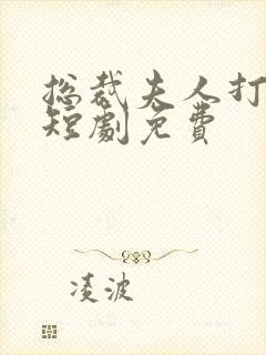 总裁夫人打工记短剧免费封面