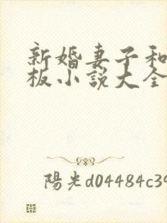 新婚妻子和菜老板小说大全免费阅读下载