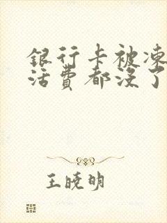 银行卡被冻结生活费都没了怎么办