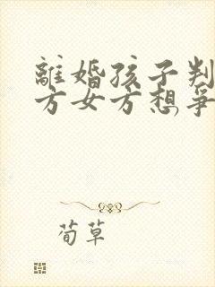 离婚孩子判给男方女方想争取抚养权