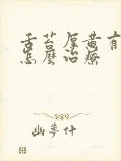 舌苔厚黄有齿痕怎么治疗