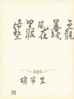 扫黑风暴免费完整版在线观看