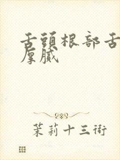 舌头根部舌苔白厚腻