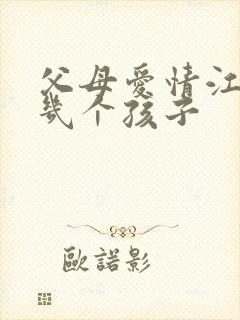 父母爱情江德福几个孩子封面