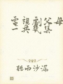 电视剧父母爱情一共几集