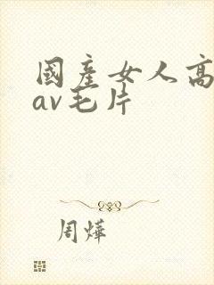 国产女人高潮的av毛片