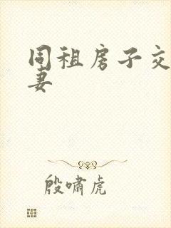 同租房子交换夫妻封面