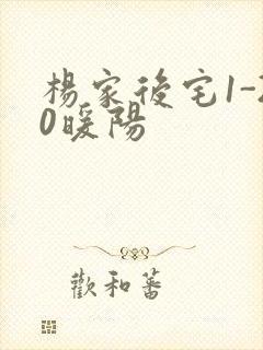 杨家后宅1-20暖阳