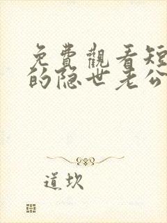 免费观看短剧我的隐世老公封面