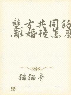 双方共同的房产,离婚后怎么处理