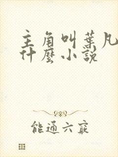 主角叫叶凡的是什么小说