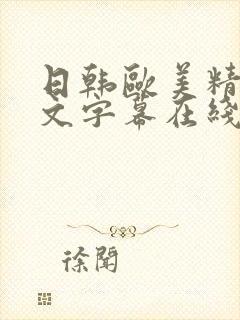 日韩欧美精品中文字幕在线封面