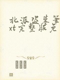 北派盗墓笔记txt完整版免费下载