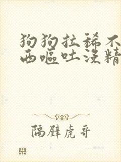 狗狗拉稀不吃东西呕吐没精神怎么办