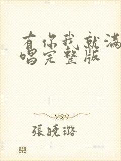 有你我就满足原唱完整版封面