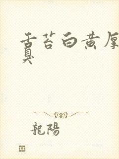 舌苔白黄厚腻口臭