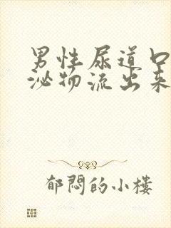 男性尿道口有分泌物流出来封面