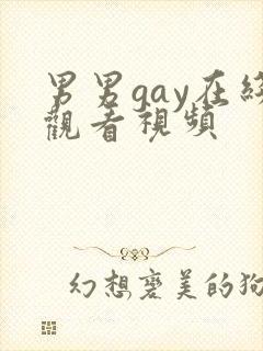 男男gay在线观看视频