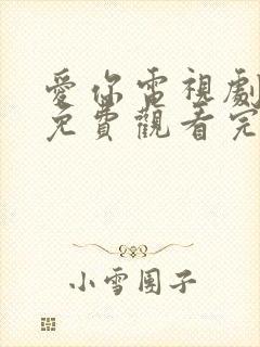 爱你电视剧全集免费观看完整版