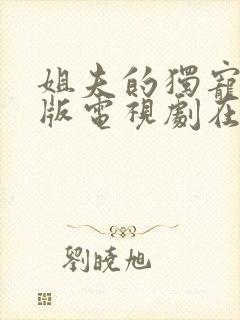 姐夫的独宠免费版电视剧在线观看