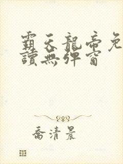 霸天龙帝免费阅读无弹窗