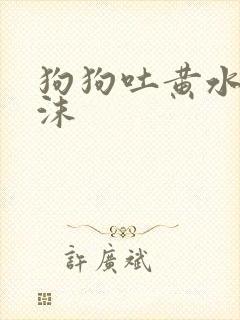 狗狗吐黄水带泡沫