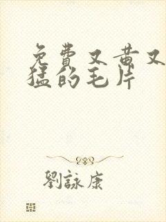 免费又黄又爽又猛的毛片封面