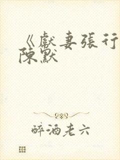 《献妻张行长》陈默封面